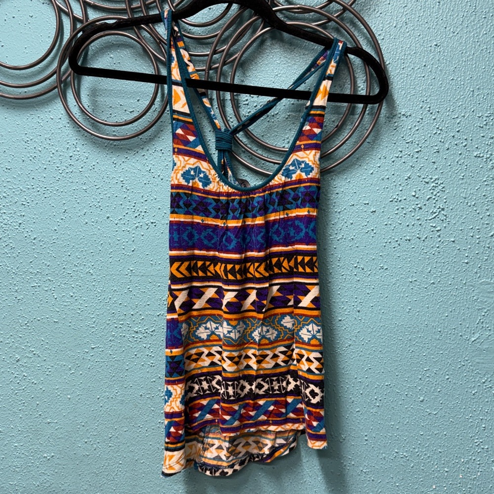 Colorful Tribal Print Tank Top
